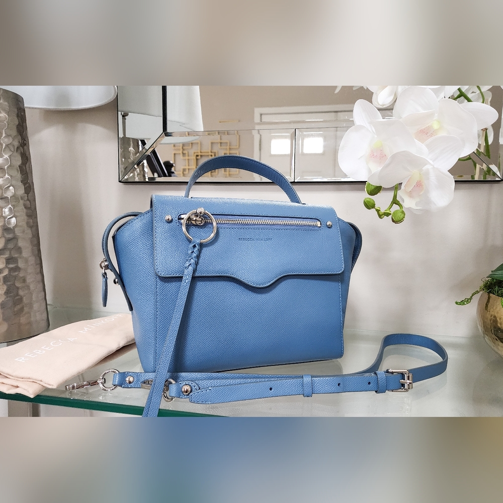 Rebecca Minkoff Gabby leather satchel in cement